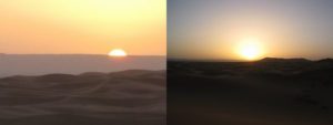 大砂丘メルズーガの日の出
